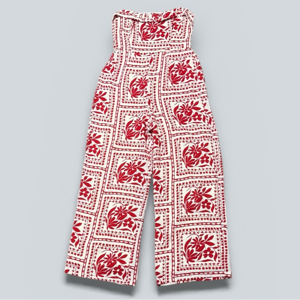 Thirty Thirty Women’s Red & White Halter Romper | Size Large | NWT - Picture 3 of 11